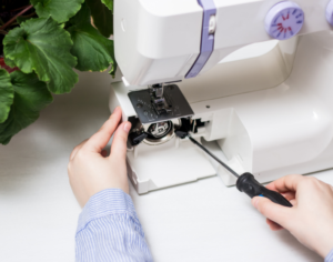 repairs sewing machines