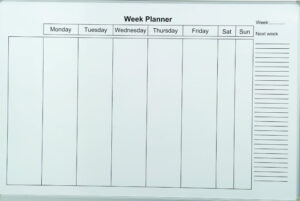 magnetic weekly planner
